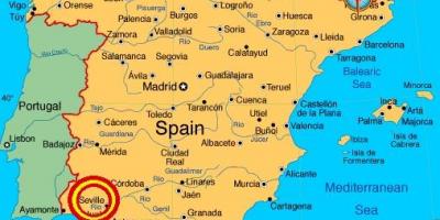 סביליה ספרד מפה