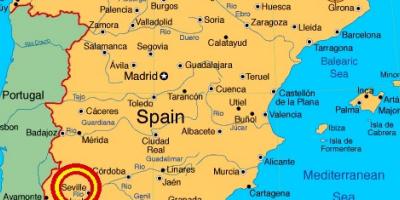 סביליה ספרד מפה