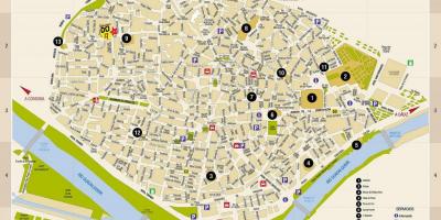 מפה של רחוב חינם מפה של ספרד סביליה
